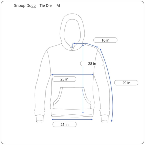 Snoop Dogg 1993 Joe Cool Shoe Palace Doggystyle Tie Dye Hoodie Sz M - Picture 10 of 10